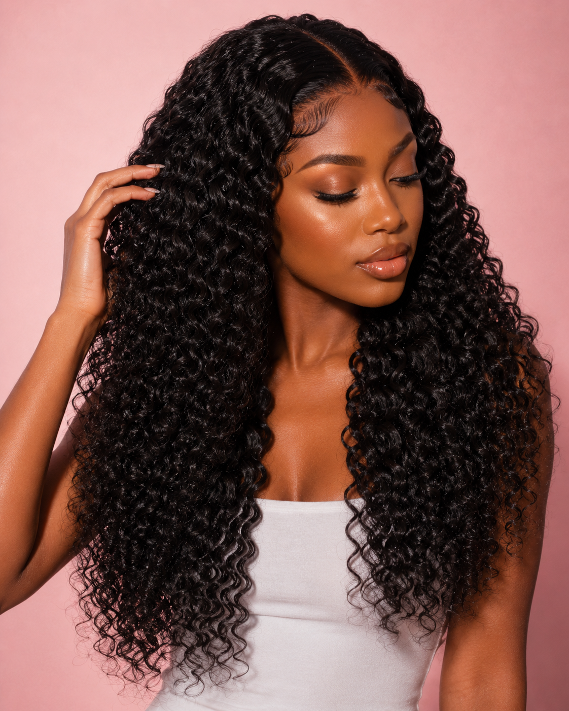 Deep Wave 13x5 Transparent Lace Frontal Wig